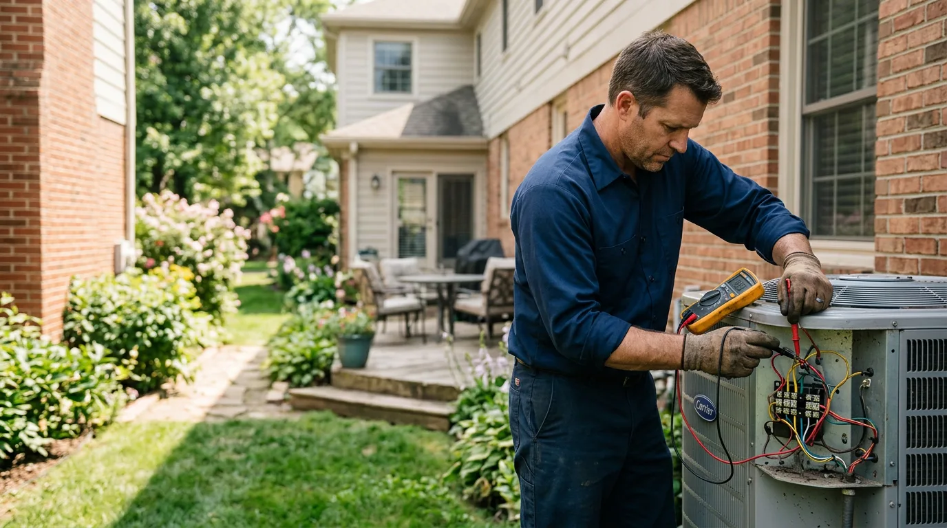 HVAC technician working near Patterson, MO